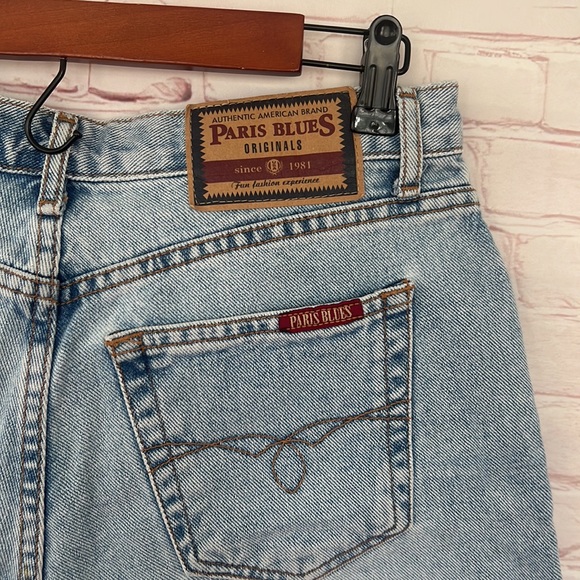 Y2K Paris blue denim shorts size 9 - Picture 5 of 5